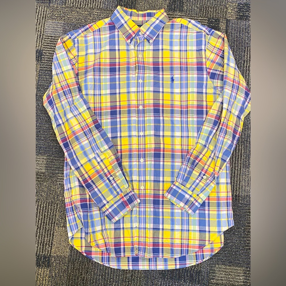 Ralph Lauren Classic Fit Plaid Oxford shirt Size:L